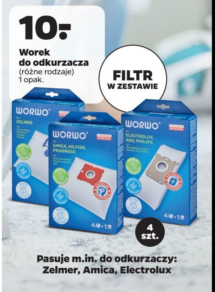 Worki do odkurzacza electrolux Worwo promocja