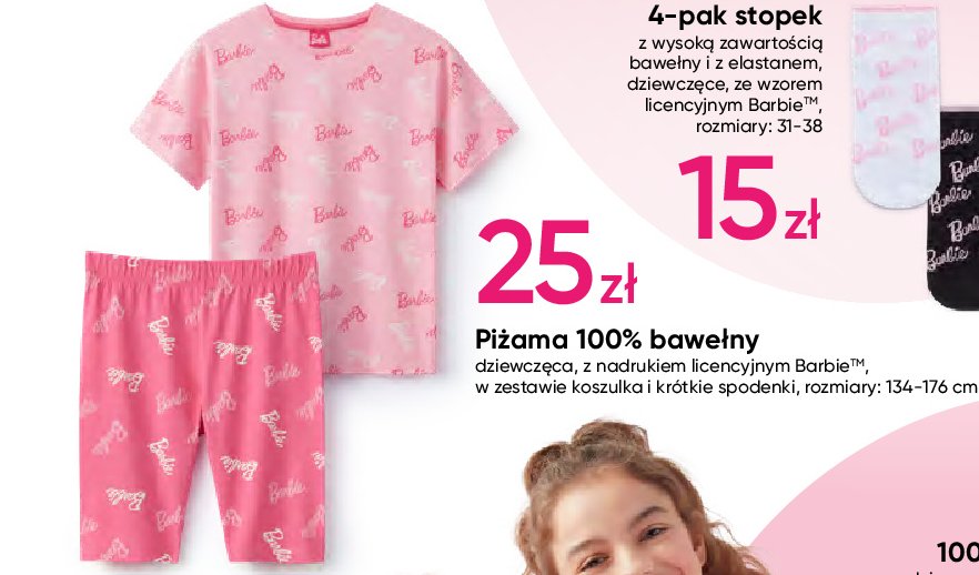 Piżama barbie rozm. 134-176 cm promocja