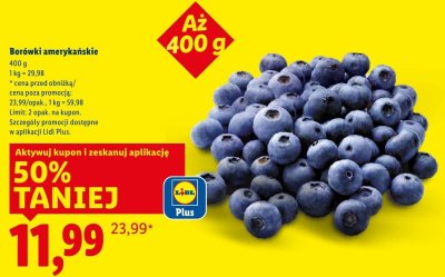 Borówki amerykańskie promocja w Lidl
