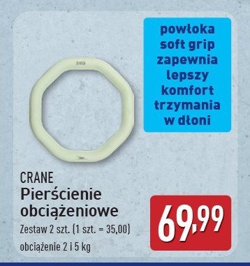 Pierścienie obciążeniowe CRANE promocja w Aldi