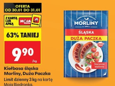 Kiełbasa śląska Duża Paczka promocja w Biedronka