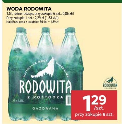 Woda Rodowita promocja w Stokrotka