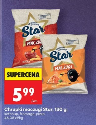 Chrupki maczugi Star ketchup, fromage, pizza promocja w Biedronka