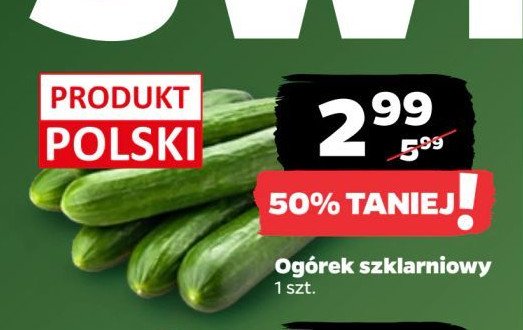 Ogórek szklarniowy promocja w Netto