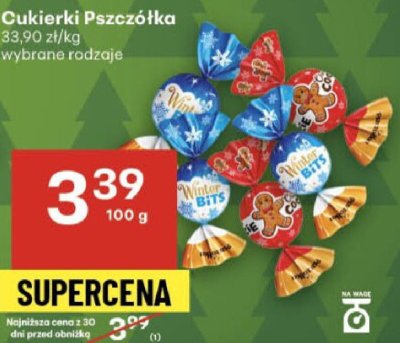 Cukierki Pszczółka wybrane rodzaje promocja w Delikatesy Centrum