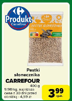 Pestki słonecznika Carrefour promocja