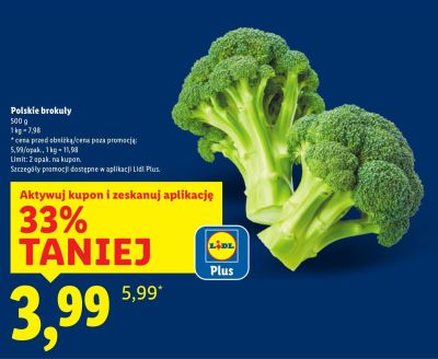 Brokuły polskie Lidl promocja w Lidl