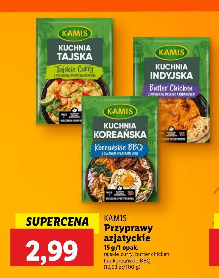 Przyprawa butter chicken z kminkiem rzymskim i kardamonem Kamis promocja