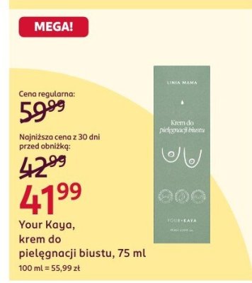 Krem do pielęgnacji biustu Your Kaya, 75 ml promocja w Rossmann