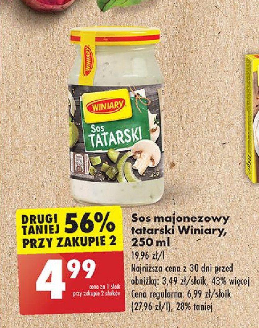 Sos tatarski Winiary promocja w Biedronka