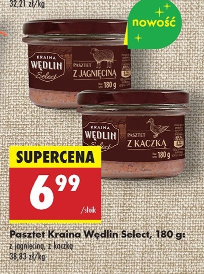 Pasztet z jagnięciną Kraina wędlin select promocja w Biedronka