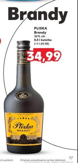 Brandy Pliska promocja w Kaufland