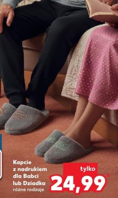 Kapcie z nadrukiem dla Dziadka promocja w Kaufland