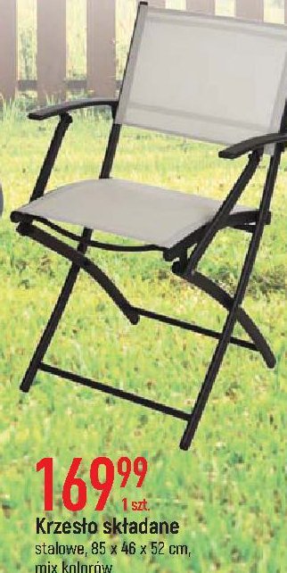 Krzes艂o sk艂adane 85 x 46 x 52 cm promocja