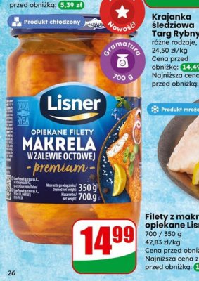 Filety z makreli opiekane  promocja w Dino