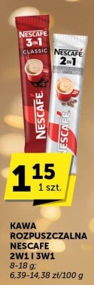 Kawa rozpuszczalna Nescafe 2w1 i 3w1 promocja w Euro Sklep