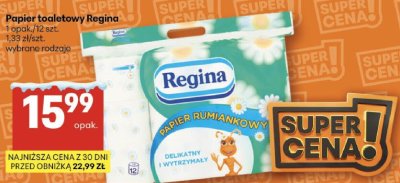 Papier toaletowy Regina 1opak./12szt. promocja w Delikatesy Centrum