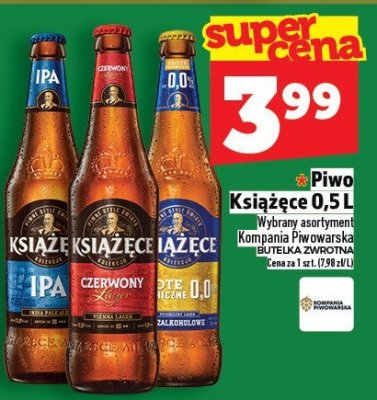 Piwo Książęce 0,5 l promocja w TOPAZ