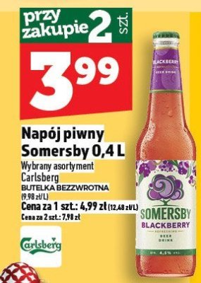 Napój piwny Somersby 0,4L promocja w TOPAZ