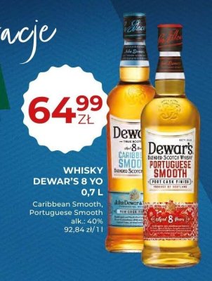 Whisky Dewar's 8 YO Caribbean Smooth 0,7 L promocja w Duży Ben