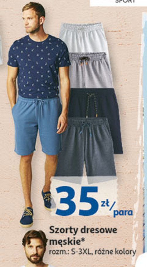 Szorty męskie dresowe s-3xl Auchan inextenso promocja