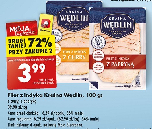 Filet z indyka z papryką Kraina wędlin promocja