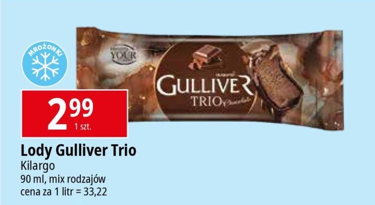 Lód chocolate Augusto gulliver trio promocja