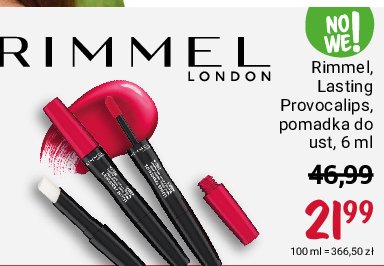 Szminka do ust 500 kiss the town red Rimmel lasting provocalips double ended promocja