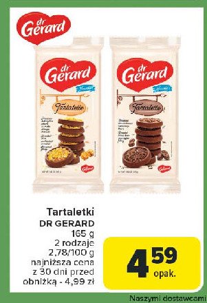 Ciastka tartalette karmel i pra偶ona kukurydza Dr gerard promocja