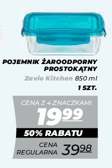Pojemnik żaroodporny prostokątny 850 cm Zavio kitchen promocja
