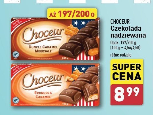 Czekolada nadziewana karmelowa Choceur promocja