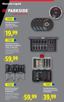 Parkside Performance Zestaw śrubokrętów do dłutowania promocja w Lidl