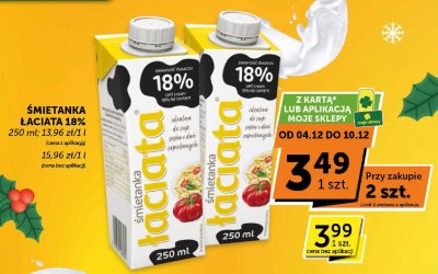 Śmietanka łaciata 18% promocja w ABC