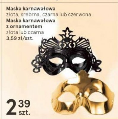 Maska karnawa艂owa czerwona promocja