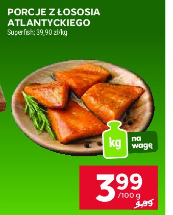 Porcje z łososia atlantyckiego Superfish promocja w Stokrotka