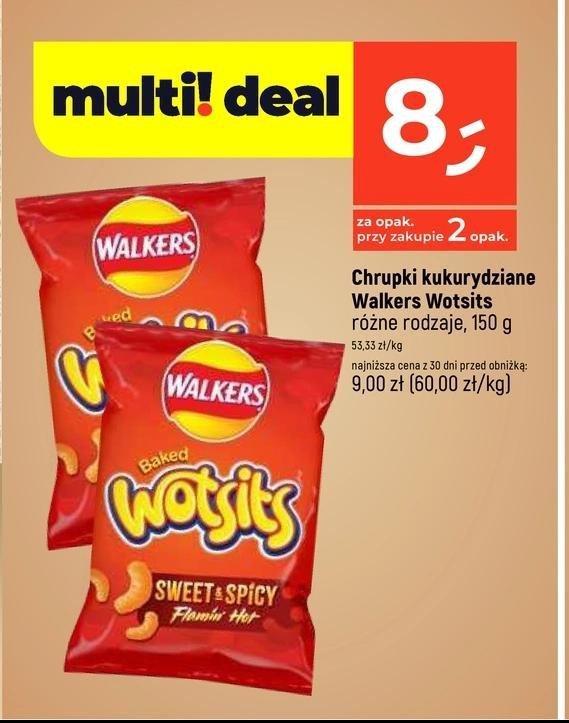 Chrupki kukurydziane sweet & spicy WALKERS promocja