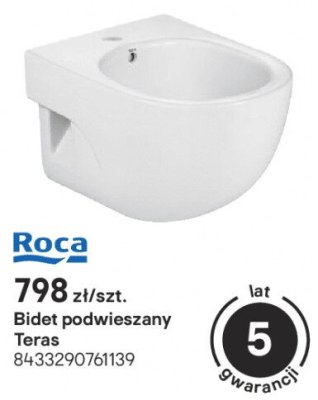 Bidet podwieszany Teras Roca promocja w Castorama