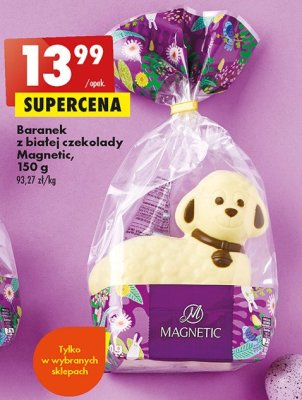 Baranek wielkanocny z białej czekolady Magnetic promocja