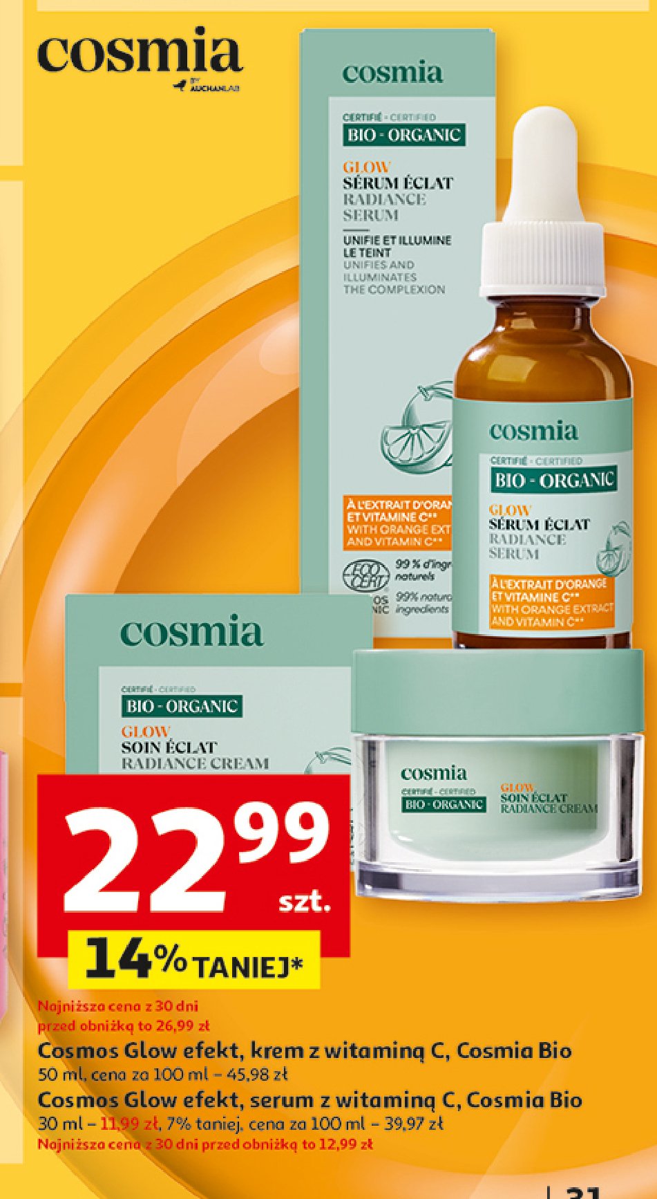 Serum z witaminą c Cosmia promocja