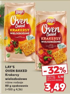 Krakersy wielozbożowe LAY'S OVEN BAKED różne rodzaje promocja w Kaufland