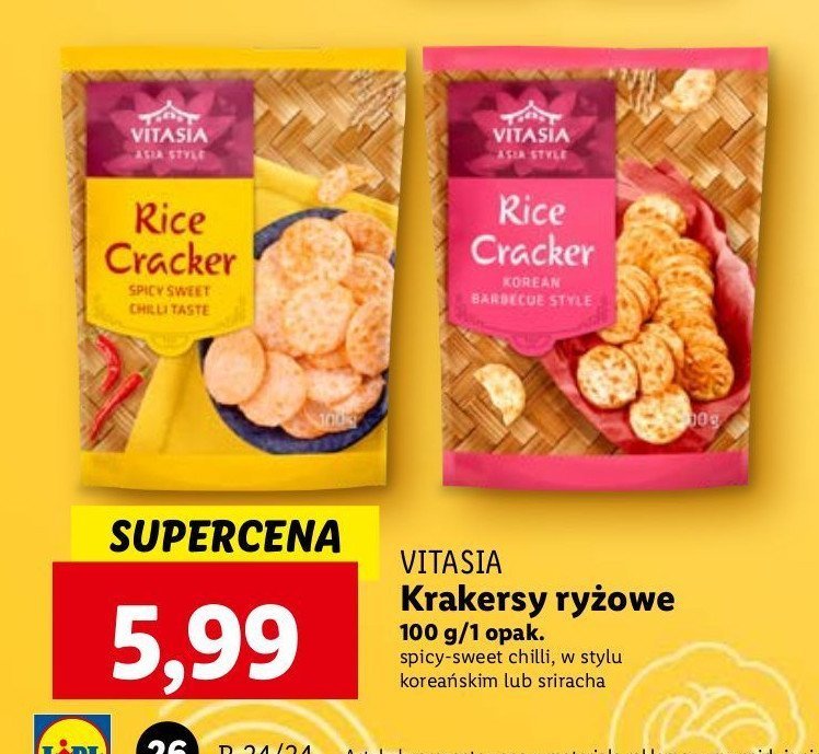 Krakersy seaweed Vitasia promocja