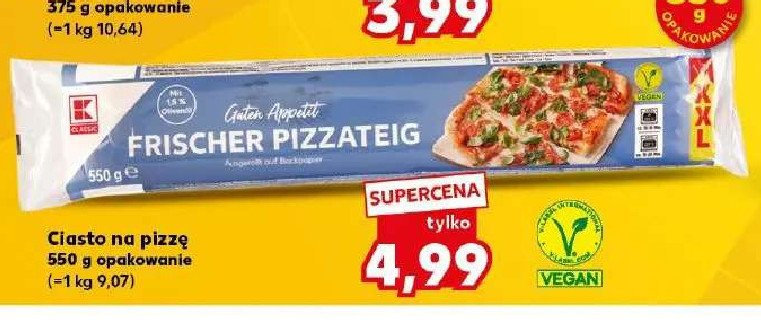 Ciasto na pizzę K-classic promocja