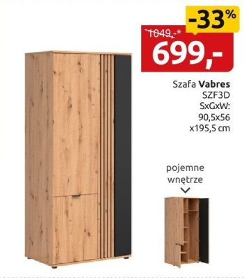 Szafa Vabres SZF3D promocja w Black Red White