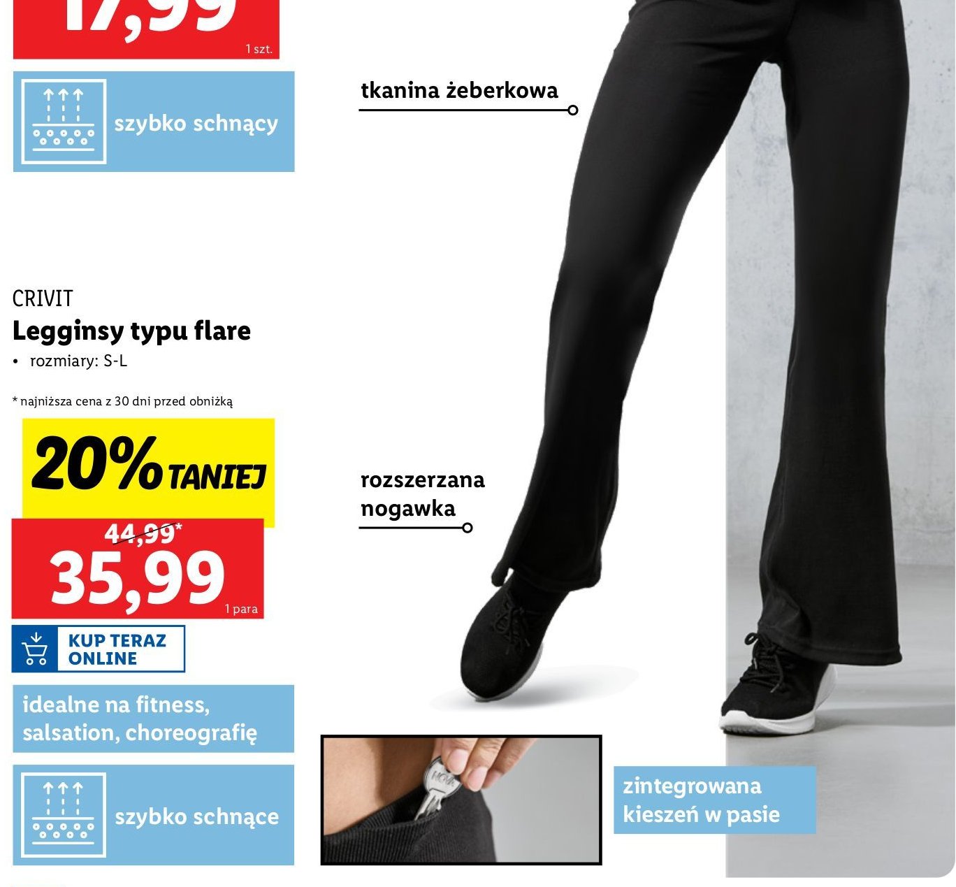 Legginsy s-l Crivit promocja