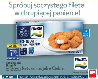 Fish nuggets Frosta promocja