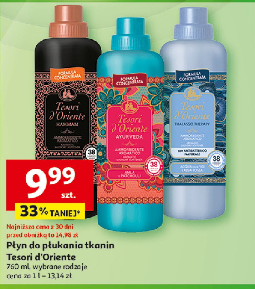 Płyn do płukania tkanin ayurveda Tesori d'oriente promocja