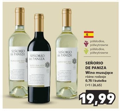 Wino czerwone półsłodkie SENORIO DE PANIZA promocja