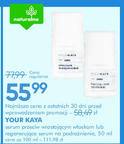 Regenerujące serum na podrażnienia Your kaya promocja w Super-Pharm