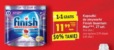 Tabletki do zmywarek lemon Finish promocja