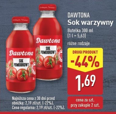 Sok pomidorowy Dawtona promocja